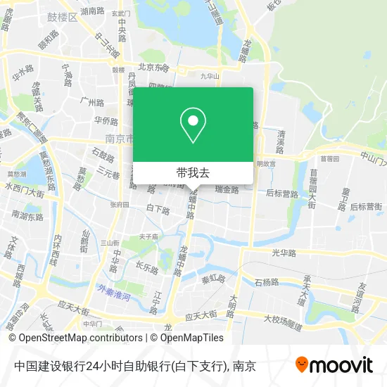 中国建设银行24小时自助银行(白下支行)地图