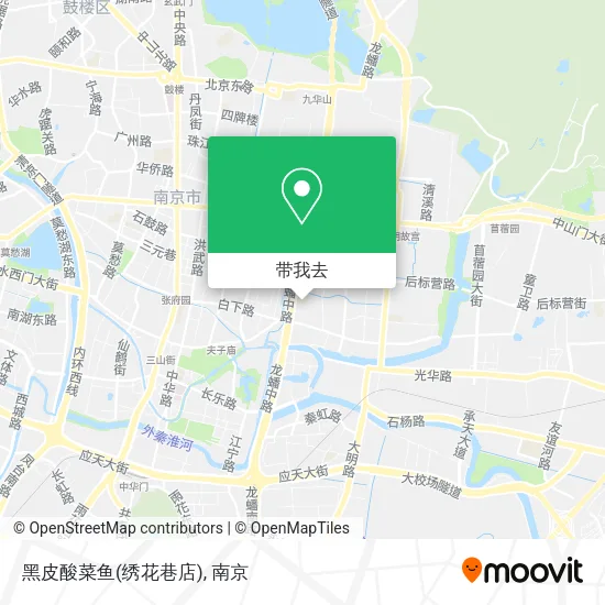 黑皮酸菜鱼(绣花巷店)地图