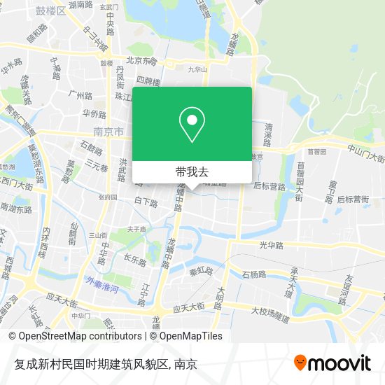 复成新村民国时期建筑风貌区地图