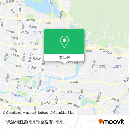 7天连锁酒店(南京瑞金路店)地图