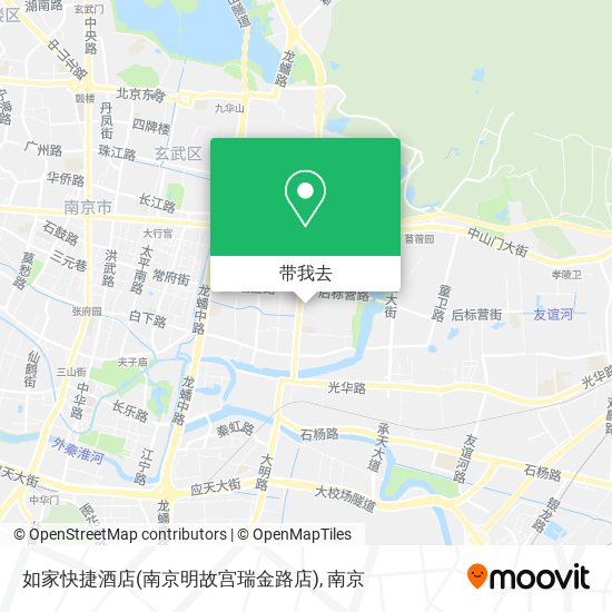 如家快捷酒店(南京明故宫瑞金路店)地图