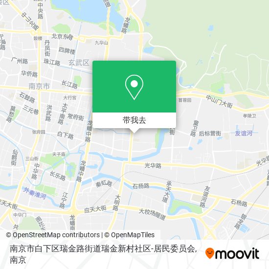 南京市白下区瑞金路街道瑞金新村社区-居民委员会地图