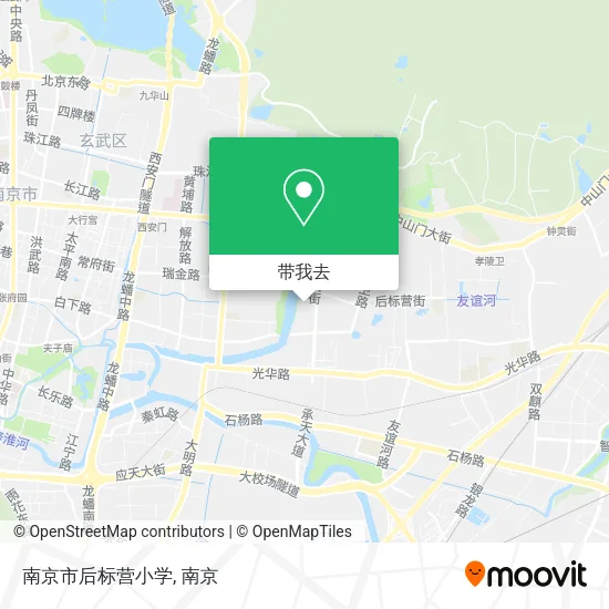 南京市后标营小学地图