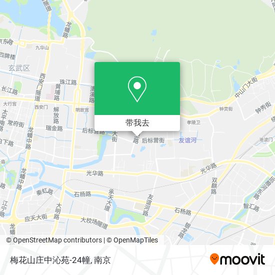 梅花山庄中沁苑-24幢地图