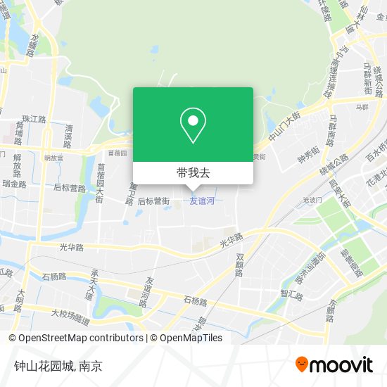 钟山花园城地图