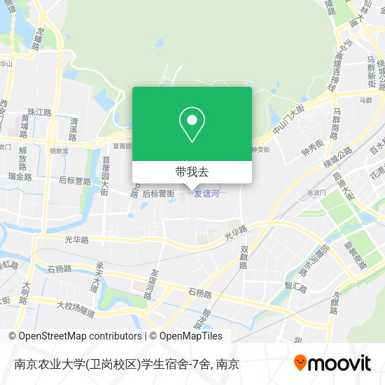 南京农业大学(卫岗校区)学生宿舍-7舍地图