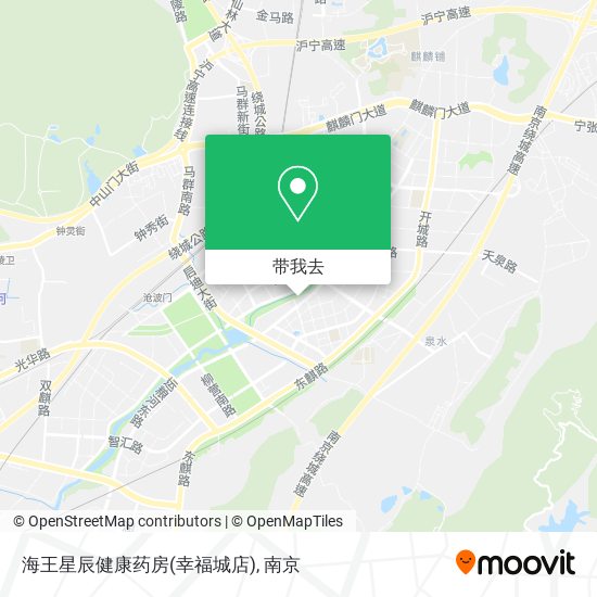 海王星辰健康药房(幸福城店)地图