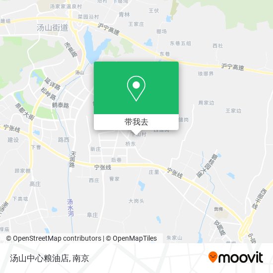 汤山中心粮油店地图