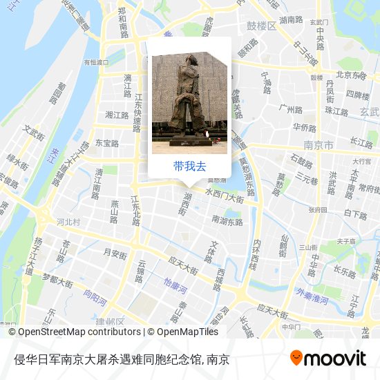 侵华日军南京大屠杀遇难同胞纪念馆地图