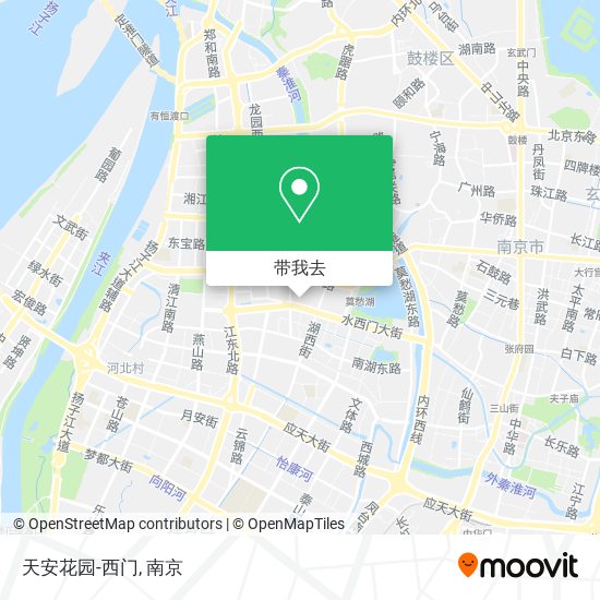 天安花园-西门地图