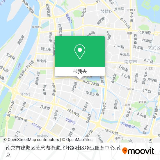 南京市建邺区莫愁湖街道北圩路社区物业服务中心地图