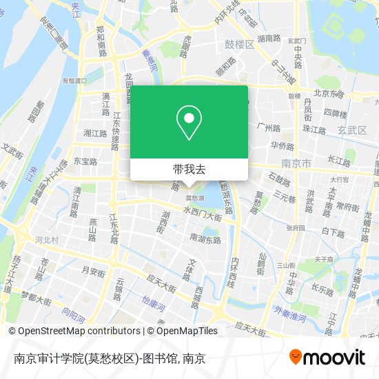 南京审计学院(莫愁校区)-图书馆地图