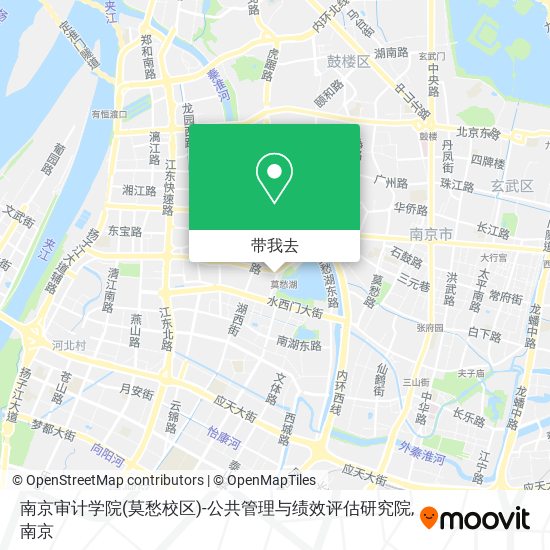 南京审计学院(莫愁校区)-公共管理与绩效评估研究院地图