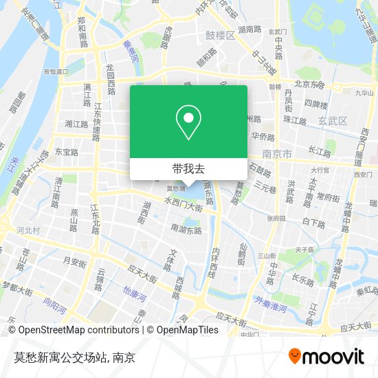 莫愁新寓公交场站地图