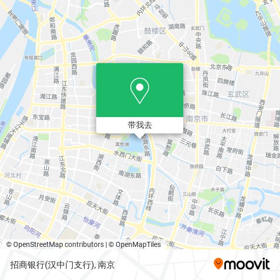 招商银行(汉中门支行)地图