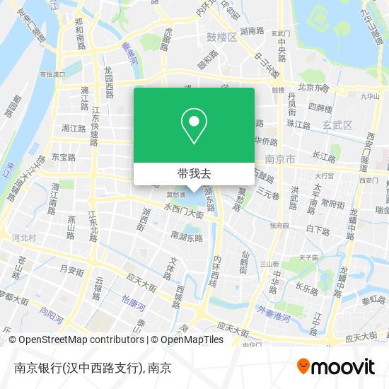 南京银行(汉中西路支行)地图
