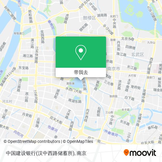 中国建设银行(汉中西路储蓄所)地图