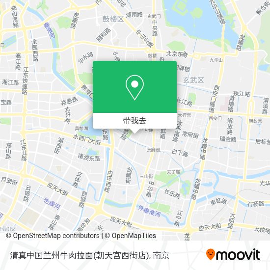清真中国兰州牛肉拉面(朝天宫西街店)地图