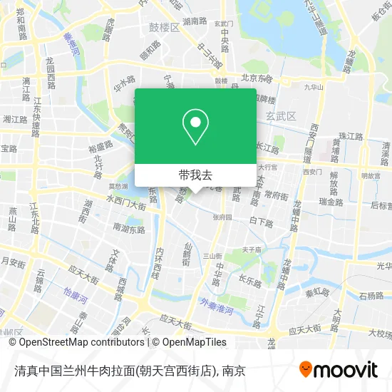 清真中国兰州牛肉拉面(朝天宫西街店)地图
