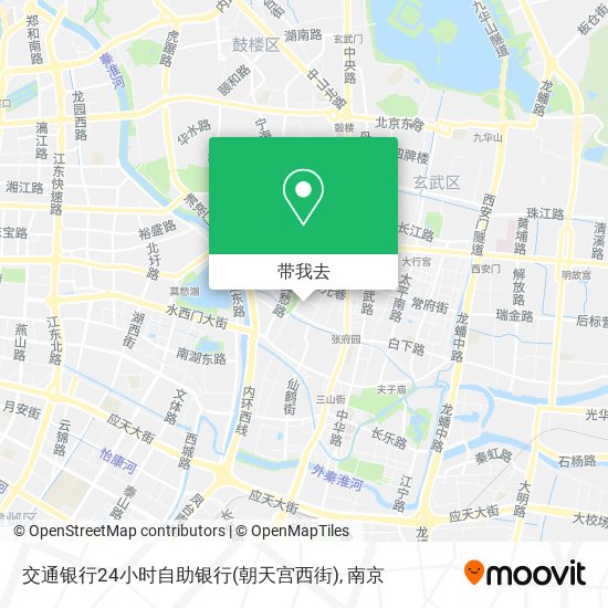 交通银行24小时自助银行(朝天宫西街)地图