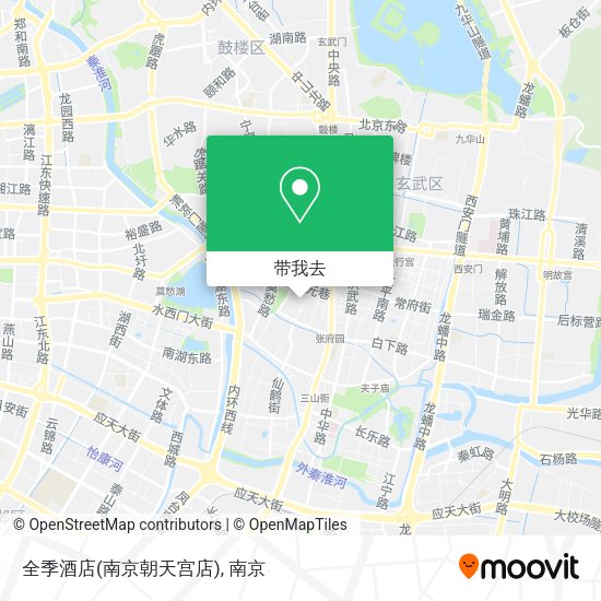 全季酒店(南京朝天宫店)地图