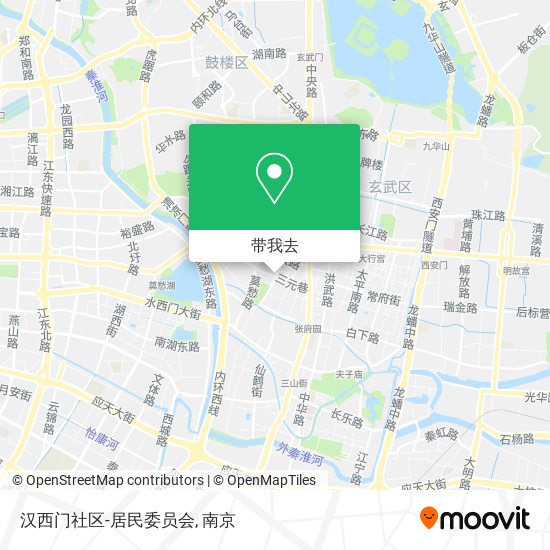 汉西门社区-居民委员会地图