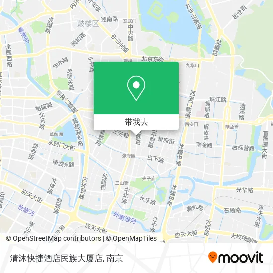 清沐快捷酒店民族大厦店地图