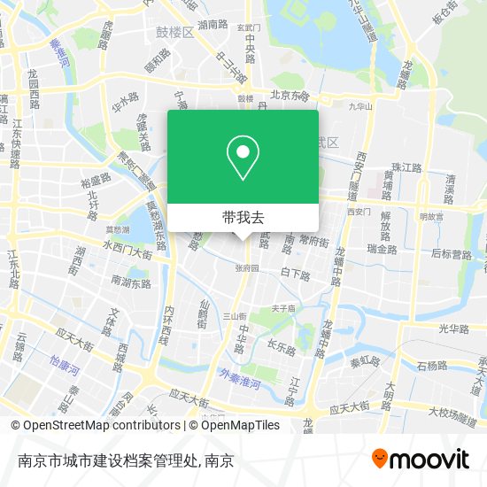 南京市城市建设档案管理处地图