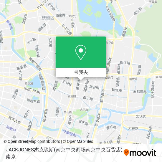 JACKJONES杰克琼斯(南京中央商场南京中央百货店)地图