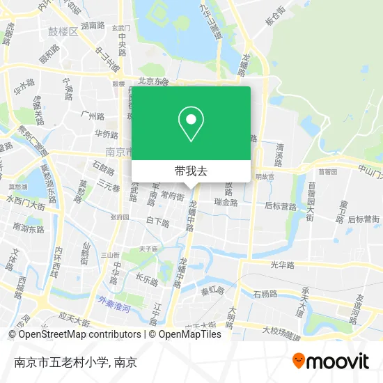 南京市五老村小学地图