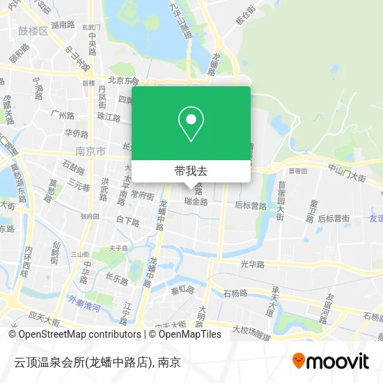 云顶温泉会所(龙蟠中路店)地图