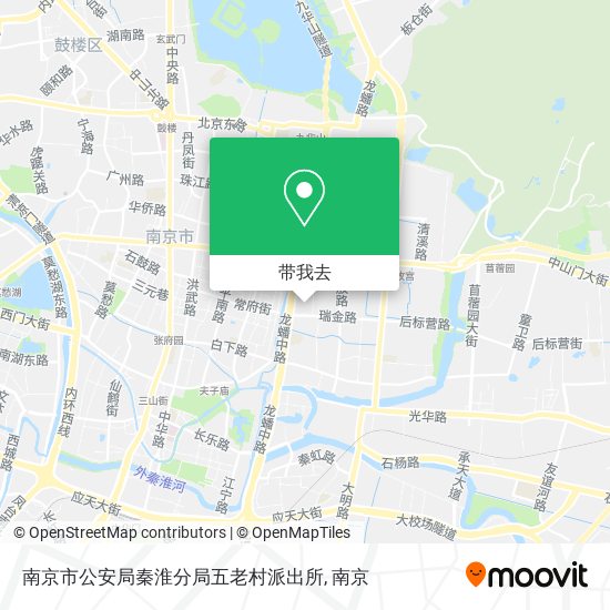 南京市公安局秦淮分局五老村派出所地图