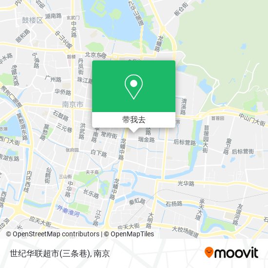世纪华联超市(三条巷)地图