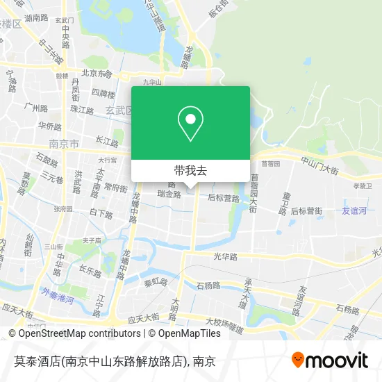 莫泰酒店(南京中山东路解放路店)地图