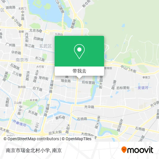 南京市瑞金北村小学地图