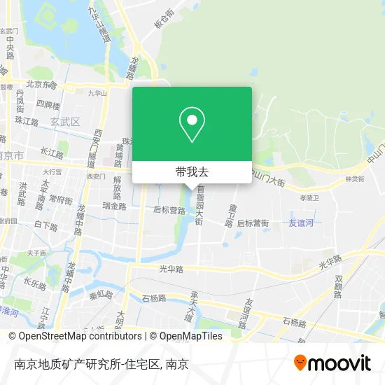 南京地质矿产研究所-住宅区地图