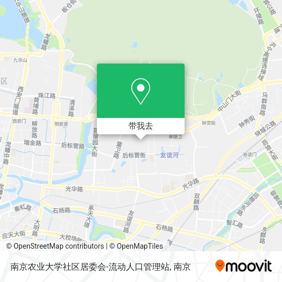南京农业大学社区居委会-流动人口管理站地图