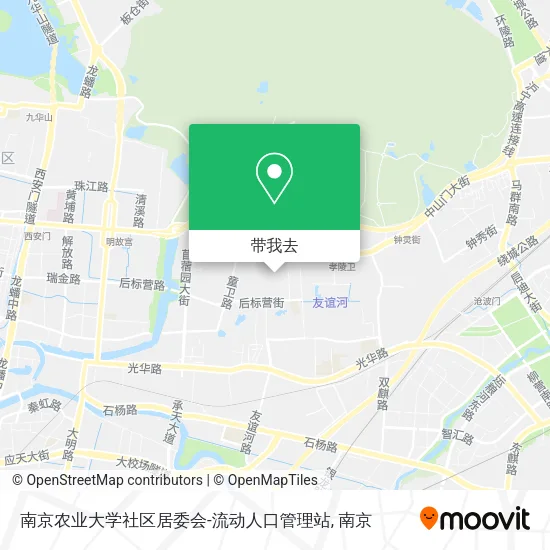 南京农业大学社区居委会-流动人口管理站地图
