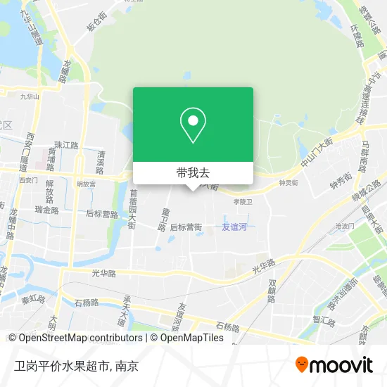 卫岗平价水果超市地图