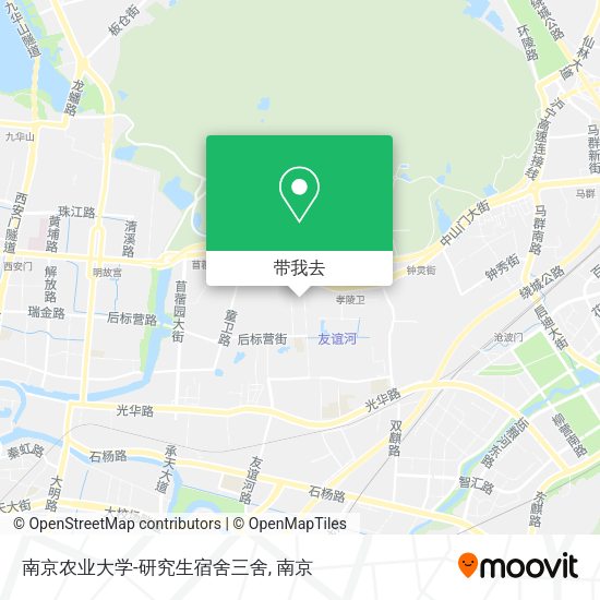 南京农业大学-研究生宿舍三舍地图