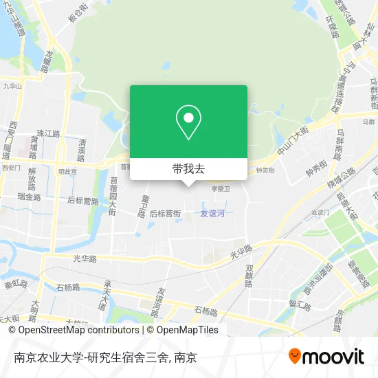 南京农业大学-研究生宿舍三舍地图