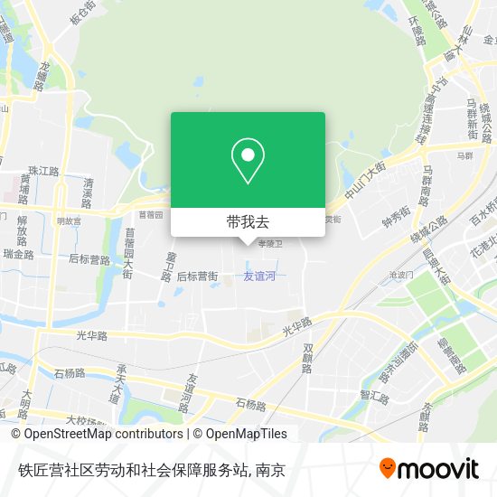 铁匠营社区劳动和社会保障服务站地图