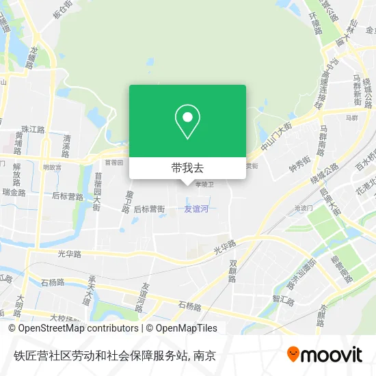 铁匠营社区劳动和社会保障服务站地图