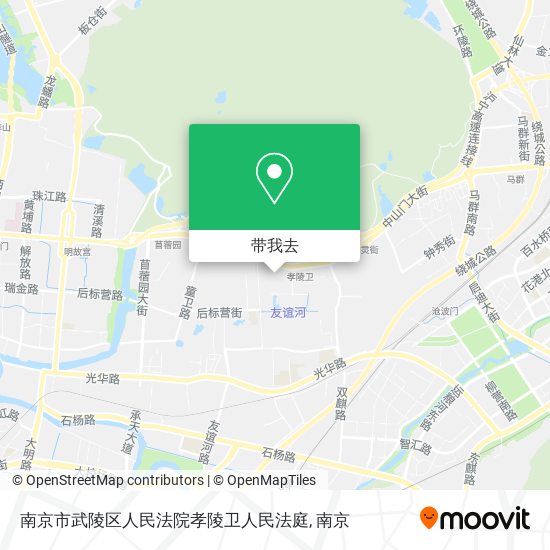 南京市武陵区人民法院孝陵卫人民法庭地图