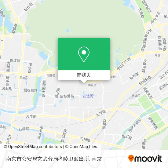 南京市公安局玄武分局孝陵卫派出所地图