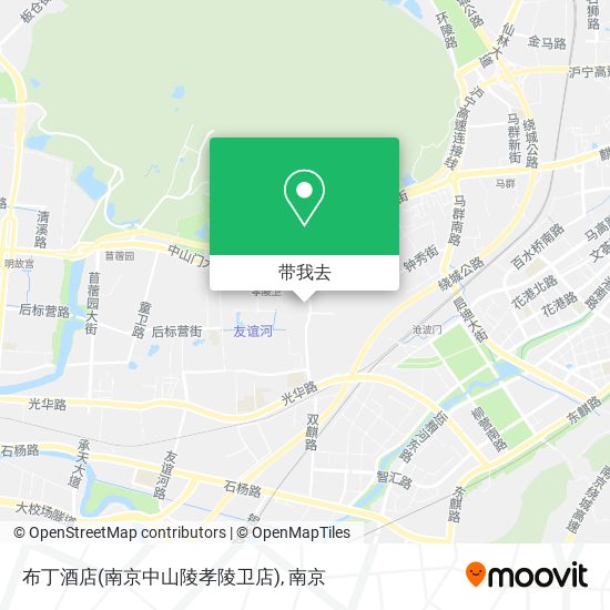 布丁酒店(南京中山陵孝陵卫店)地图