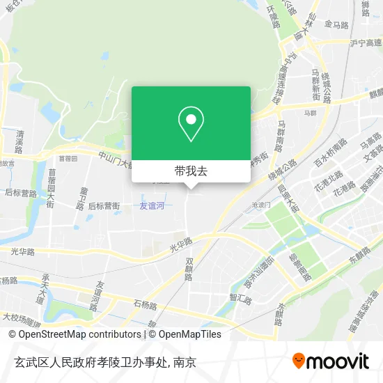 玄武区人民政府孝陵卫办事处地图