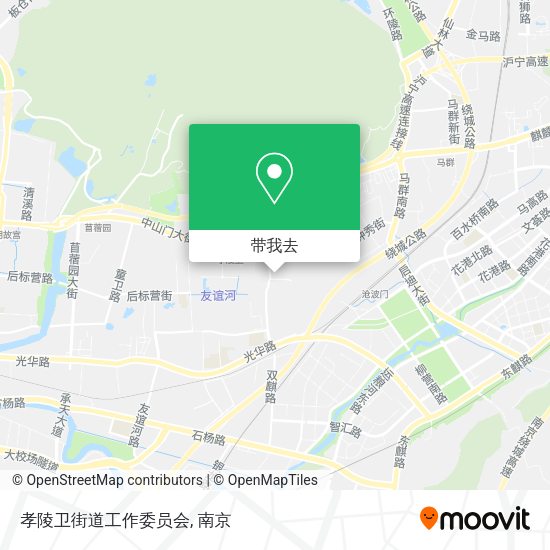 孝陵卫街道工作委员会地图