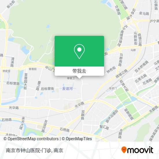 南京市钟山医院-门诊地图
