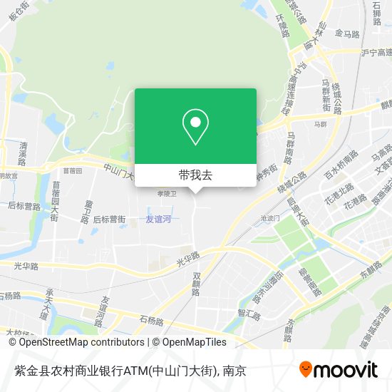 紫金县农村商业银行ATM(中山门大街)地图